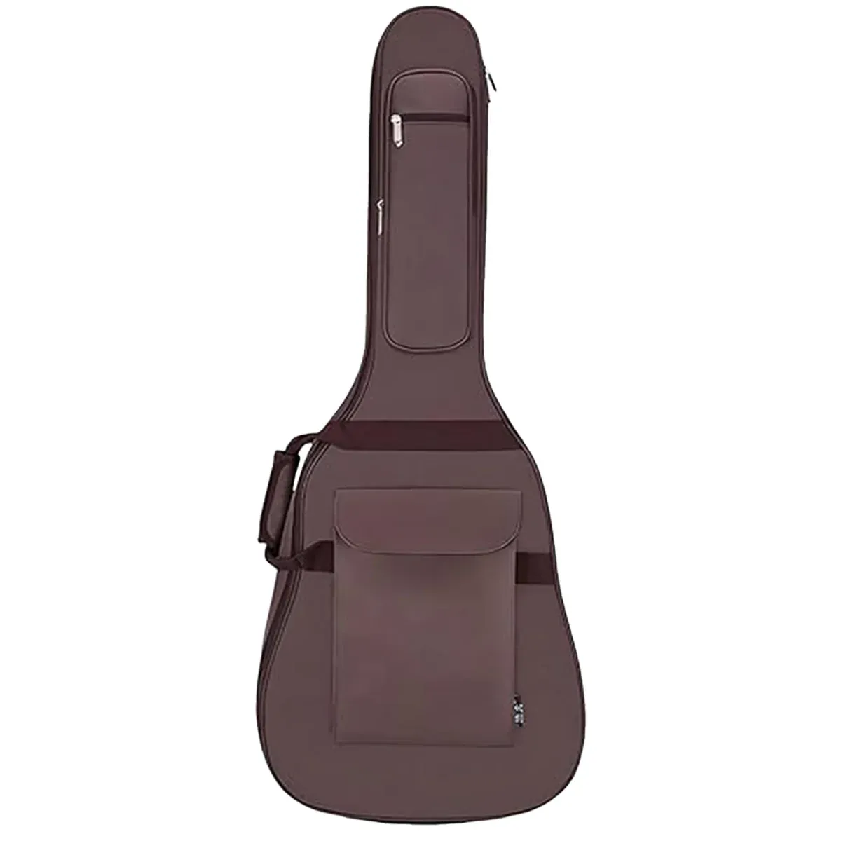 Waterproof Guitar Bag Musical for Guitars Protection Home Travel Gig Practice - Coffee