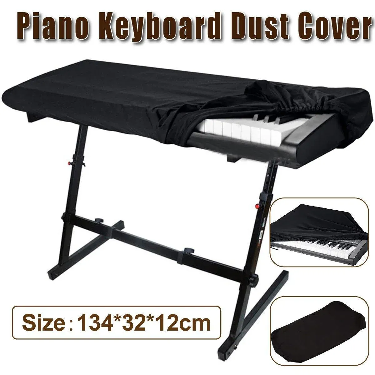 88 Key Stretchable Piano Keyboard Dust Cover Protector for Electronic Keyboard