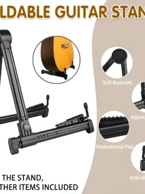 Folding Guitar Stand Pedestal Bracket Guitar Stand Floor Stand Portable Stand